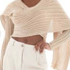 Kaurbela “2550”White Cotton Cardigan made in Greece Totally Unique.